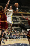 Cleveland Cavaliers  v Indiana Pacers: Brandon Rush and Anderson Varejao