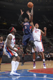 Atlanta Hawks v Detroit Pistons: Josh Smith  Ben Wallace and Charlie Villanueva