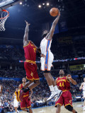 Cleveland Cavaliers  v Oklahoma City Thunder: JJ Hickson and James Harden