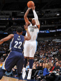 Memphis Grizzlies v Denver Nuggets: Carmelo Anthony and Rudy Gay
