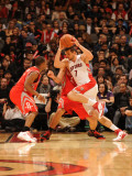 Houston Rockets v Toronto Raptors: Andrea Bargnani and Luis Scola