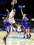 Sacramento Kings v Oklahoma City Thunder: Russell Westbrook  Donte Greene and Francisco Garcia