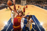 Cleveland Cavaliers  v Indiana Pacers: Anderson Varejao and Danny Granger