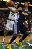 Denver Nuggets v Boston Celtics: JR Smith and Semih Erden