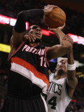 Portland Trail Blazers v Boston Celtics: Paul Pierce and LaMarcus Aldridge