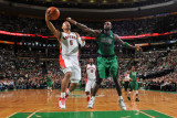 Toronto Raptors v Boston Celtics: Jerryd Bayless and Kevin Garnett