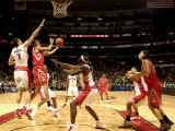 Houston Rockets v Toronto Raptors: Kevin Martin and Andrea Bargnani