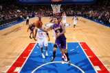 Los Angeles Lakers v Philadelphia 76ers: Matt Barnes and Thaddeus Young