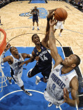 Memphis Grizzlies v Orlando Magic: Hasheem Thabeet and Rashard Lewis