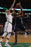 Denver Nuggets v Boston Celtics: Chauncey Billups and Paul Pierce