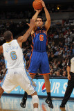 New York Knicks v Denver Nuggets: Landry Fields and Arron Afflalo