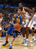 Golden State Warriors v Oklahoma City Thunder: Monta Ellis and Serge Ibaka