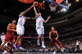 Cleveland Cavaliers  v Philadelphia 76ers: Spencer Hawes and erson Varejao and Joey Graham