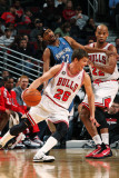 Minnesota Timberwolves v Chicago Bulls: Kyle Korver  Corey Brewer and Taj Gibson
