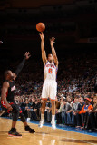 Miami Heat v New York Knicks: Landry Fields and Dwyane Wade