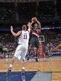Portland Trail Blazers v New Jersey Nets: Wesley Matthews and Brook Lopez
