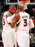 Indiana Pacers v Atlanta Hawks: Josh Smith and Damien Wilkins