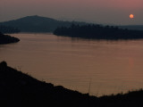 Sunset over Summersville Lake