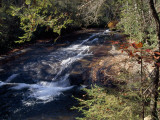 Small Waterfall in a Wooded Setting
