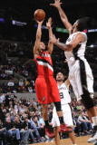 Portland Trail Blazers v San Antonio Spurs: Brandon Roy and Tim Duncan