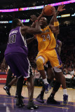 Sacramento Kings v Los Angeles Lakers: Kobe Bryant and Samuel Dalembert