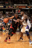 Miami Heat v Sacramento Kings: Dwayne Wade and Tyreke Evans