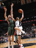 Milwaukee Bucks v San Antonio Spurs: Manu Ginobili and Andrew Bogut