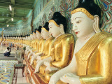 Buddha Statues at the Onhmin Thonze Pagoda