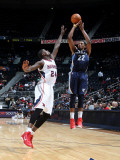 Memphis Grizzlies v Atlanta Hawks: Rudy Gay and Marvin Williams