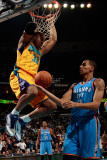 Oklahoma City Thunder v New Orleans Hornets: David West and Thabo Sefolosha