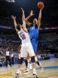 Dallas Mavericks v Oklahoma City Thunder: Dirk Nowitzki and Nenad Krstic