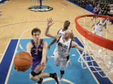 Phoenix Suns v Dallas Mavericks: Goran Dragic and Brian Cardinal