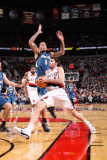 Minnesota Timberwolves v Portland Trail Blazers: Michael Beasley and Rudy Fernandez