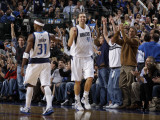Portland Trail Blazers v Dallas Mavericks: Dirk Nowitzki and Jason Terry