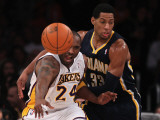 Indiana Pacers v Los Angeles Lakers: Danny Granger and Kobe Bryant