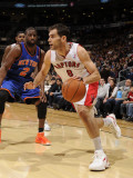 New York Knicks v Toronto Raptors: Jose Calderon and Raymond Felton