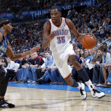 Minnesota Timberwolves v Oklahoma City Thunder: Kevin Durant and Corey Brewer