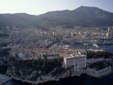 An Aerial View of Monaco and its Harbor