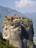 The Agia Trias Monastery Located on One of the Meteora Peaks
