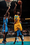 Oklahoma City Thunder v New Orleans Hornets: Emeka Okafor and Serge Ibaka