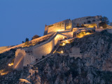 The Palamidi Fortress Above Navplion at Night