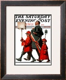 "Army March" or "Grand Reception" Saturday Evening Post Cover  November 8 1924