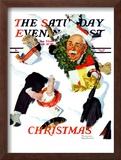 "White Christmas" Saturday Evening Post Cover  December 25 1937