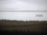 A Sailboat in the Mist