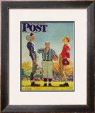"Coin Toss" Saturday Evening Post Cover  October 21 1950