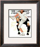 "100th Anniversary of Baseball" Saturday Evening Post Cover  July 8 1939