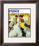 "Soda Jerk" Saturday Evening Post Cover  August 22 1953