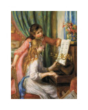 Two Young Girls at the Piano
