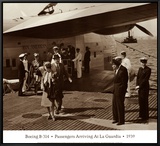 Boeing B-314  Passengers Arrive at La Gaurdia  1939