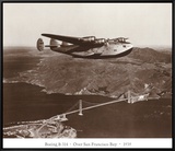 Boeing B-314 over San Francisco Bay  California 1939